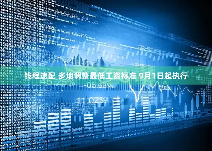 钱程速配 多地调整最低工资标准 9月1日起执行